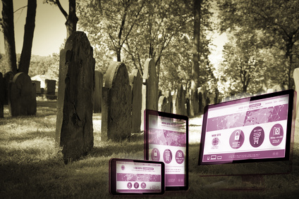 Old Cemeteries - Row of Tombstones